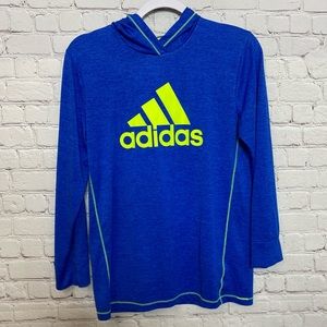 Adidas Climalite Long Sleeve Athletic Hoodie Top